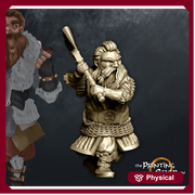 Dwarf Adventurer Miniature Dungeons and Dragons | 28mm, 32mm Scale | Pathfinder Figure | DnD | Dwarf with Axe Figurine unpainted | - Only-Games