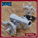 Dwarf Army Siege Cannon & Cannoneer Torch Set