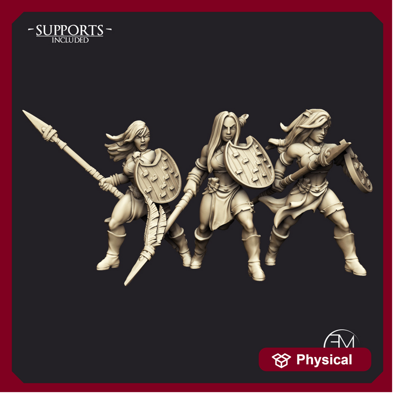 Amazon Spearmasters - 3 Units (AMAZONS! Kickstarter)
