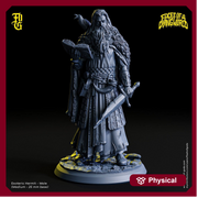 Human Wizard, Eldritch Knight | 28mm, 32mm,54mm, 75mm, 100mm Scale Resin Mini | Undead Dungeons and Dragons 5e Miniatures| Flesh of Gods - Only-Games