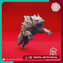 Leaping Hellhound - Tabletop Miniature (Pre-Supported)