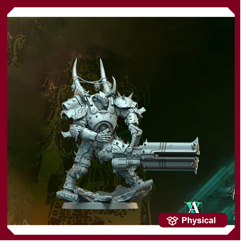 Void-Crusher Heavy Armored Hulk | Grimdark Sci-Fi Soldier | 5 Scales | Unpainted or Primed - Only-Games