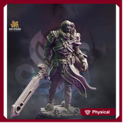 Vampire Knight Strahd in Armor | 28mm, 32mm,54mm, 75mm,100mm Scale | Undead Dungeons & Dragons 5e Miniatures | Pathfinder |Figurine DnD Mini - Only-Games