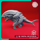 Attacking Bulette - Book of Beasts - Tabletop Miniature (Pre-Supported)