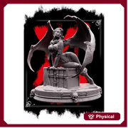 Succubus Female Demon Guarding Treasure Chest NPC also NSFW (topless) | 28mm,32mm,54mm,75mm,100mm Scales | Dungeons & Dragons 5e |Pathfinder - Only-Games