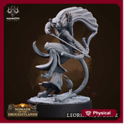 Female Leonin LionFolk Tabaxi Fighter Ranger Unpainted | 28mm,32mm,54mm,75mm,100mm Scale | Resin Dungeons and Dragons D&D 5e  | Pathfinder | - Only-Games