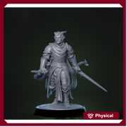 Tiefling Paladin Fighter Ranger PC / NPC | 5 Sizes /Scales | Player Character Mini -DnD Pathfinder - Only-Games