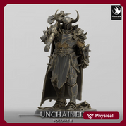Fighter Axe, Armored Soldier, Oathbreaker Paladin,  Unpainted Miniature| 28mm, 32mm,54mm,75mm,100mm Scales |Dungeons and Dragons Pathfinder - Only-Games