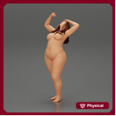 naked Fat girl taking shower