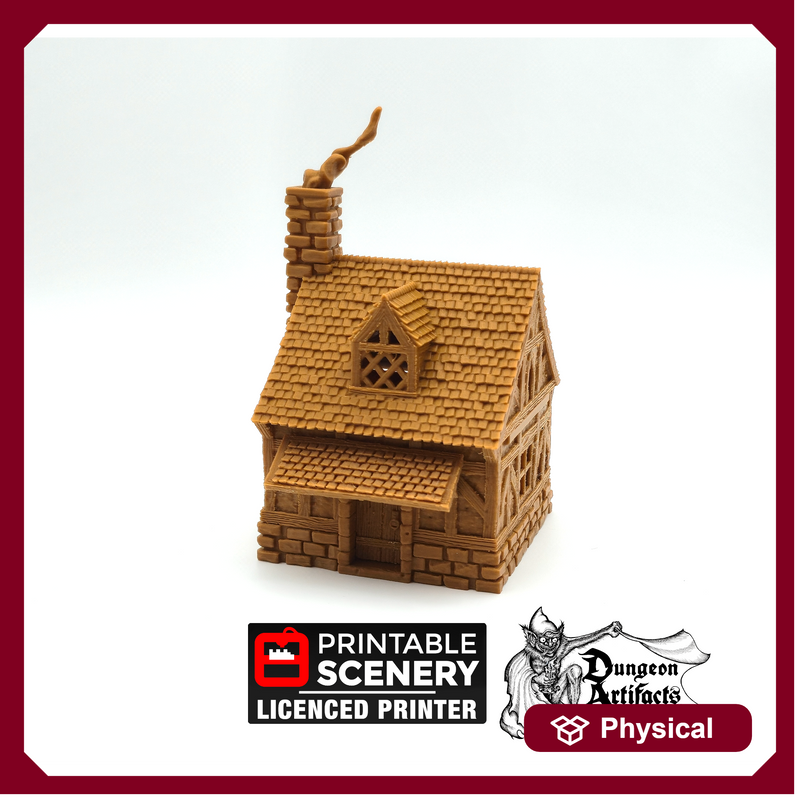 Bella's Cottage - Kingdoms of Throne and Ash - Printable Scenery - Terrain, Wargaming, D&D, DnD