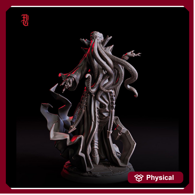 Mind Flayer, Illithid  Overseer mini | 28mm,32mm,54mm,75mm,100mm Scales | Dungeons & Dragons | Pathfinder DnD 5e | Mindflayers | Mindflayer - Only-Games