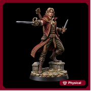 Half-Elf Swords Bard Miniature | Swashbuckler Duelist Rapier | Elaris Thorne | UNPAINTED Resin DnD 5E Pathfinder - Only-Games