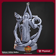 Human Wizard, Warlock, Sorcerer PC NPC | 28mm, 32mm,54mm, 75mm, 100mm Scale Resin Miniature | Dungeons and Dragons | Flesh of Gods - Only-Games
