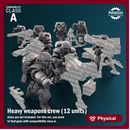 Heavy Weapons Team. Winterline Forces. Imperial Guard. Compatibility class A.