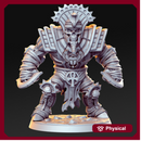 Mummy pharao with knuckleblades - Egyptian god - 32mm - DnD