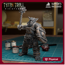 Bug Bear With Shield And Mace - TytanTroll Miniatures - DnD - Fantasy