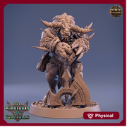 Minotaur Warrior War Chief | Scales: 28mm | 32mm | 75mm | D&D 5e Megaboss | Dungeons and Dragons | Pathfinder | Daybreak Miniatures - Only-Games
