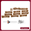 Wooden Fencing 15mm 28mm 32mm Wightwood Abbey Wargaming Tabletop Scatter Terrain D&D, DnD