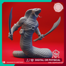 Yuan-Ti Dual Scimitars - Tabletop Miniature (Pre-Supported)