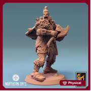 Orc Fighter Barbarian Dual Battle Axes, Half-Orc | Scales: 28mm | 32mm |54mm| 75mm | 100mm  Megaboss | Dungeons& Dragons 5e | Pathfinder | - Only-Games