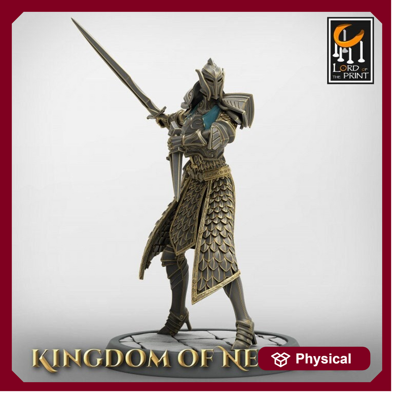 High Elf Helm Ranger Fighter Sword Dagger, Moon Elf,  Eladrin Unpainted  | 28mm, 32mm,54mm,75mm Scales | Dungeons and Dragons | Pathfinder | - Only-Games