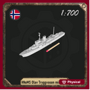 1/700 HNoMS Olav Tryggvason minelayer ship
