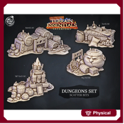Dungeon Set Scatter Bits Props Terrain | Solid Resin 28mm, 32mm| Dungeons &  Dragons 5e Miniature | Pathfinder RPG Tabletop DnD| - Only-Games