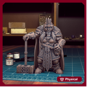 Female Bearded Dwarf 05 - TytanTroll Miniatures - DnD - Fantasy - 32mm - Only-Games