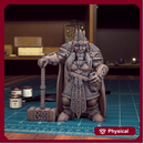 Female Bearded Dwarf 05 - TytanTroll Miniatures - DnD - Fantasy - 32mm