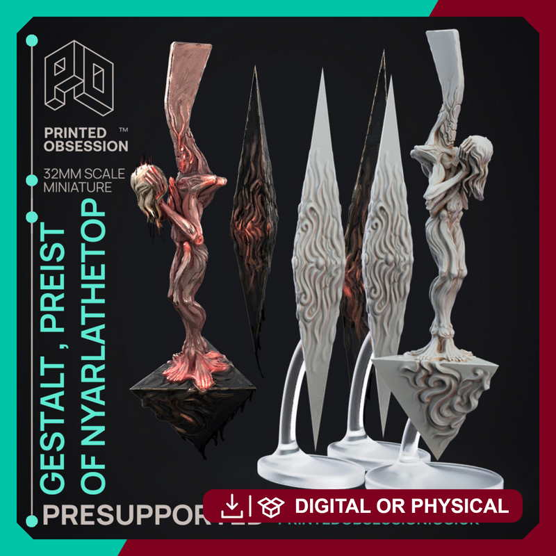 Gestalt - High Preist of Nyarlathetop - PRESUPPORTED - 32mm Scale