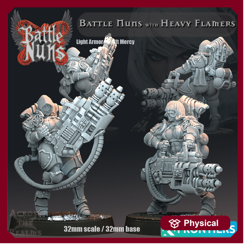 Battle Nuns with Heavy Flamers - Light Armor