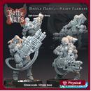 Battle Nuns with Heavy Flamers - Light Armor