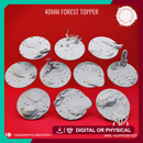 Basing Toppers - Forest - 40mm (Pre-Supported)