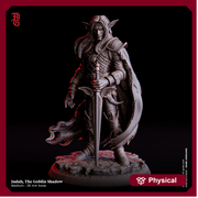 Goblin Rogue, Assassin, Gloom Stalker Ranger Hexblade | PC/ NPC | 28mm,32mm,54mm,75mm,100mm Scale | D&D 5e | Flesh of Gods - Only-Games