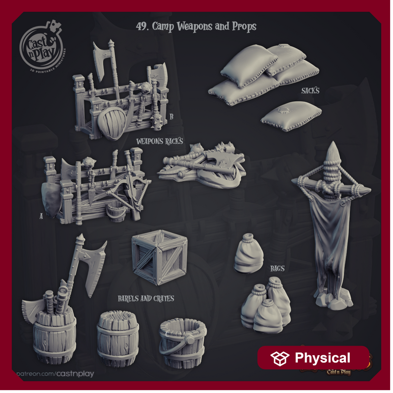 Camp Weapons and Props