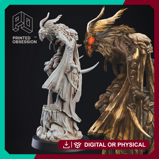 Mothman - Cryptid - PRESUPPORTED - 32mm Scale - Only-Games