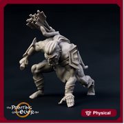 Half-Orc  Ranger Scout Miniature | 28mm Scale | 32mm Scale | Pathfinder Figure | DnD | Half-orc Warrior Figurine unpainted | - Only-Games