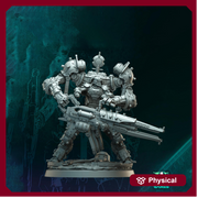 Sci-Fi Mech Knight | Heavy Rifle War Suit | Resin 32mm 40mm 50mm 65mm 80mm - Only-Games