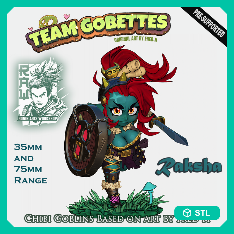 Chibi Goblin - Raksha - STL only - Only-Games