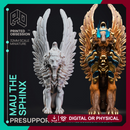 Sphinx - Tabaxi Caravan - PRESUPPORTED - 32mm Scale - Illustrated & Stats