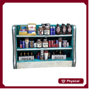 Grocery stand with supplies