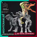 Night Crawler - 3 Models - Cryptids of the Darkwoods -  PRESUPPORTED - Illustrated and Stats - 32mm scale
