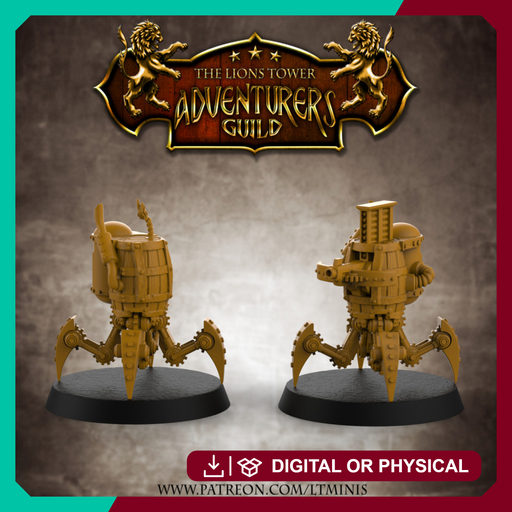 Spider Turret & Spider Bomb set - 32mm scale miniatures - Only-Games