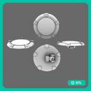 Space Knights Domed Shield Type B LEFT