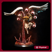 Fallen Angel Miniature | Winged Eye Demon Boss | UNPAINTED Resin DnD Pathfinder - Only-Games
