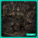 Skrapper Mekkanic - Saw & Wrench varients | Sci-Fi Orc Warlord Miniature | Scrap-Tech | Original Wargaming 32mm