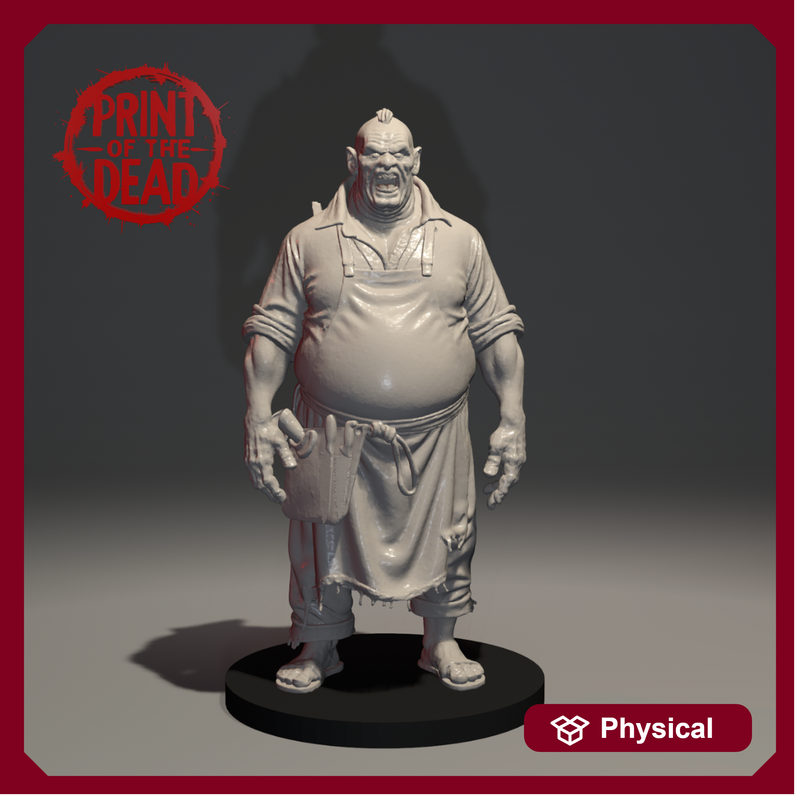 Print of the Dead - Drop 003 - Chops - Printed in Grey Resin