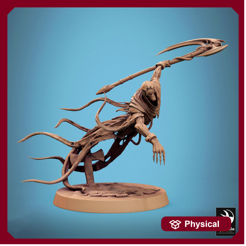 Ghost Undead Monster, Scythe or Sword Options (5 sizes), DnD 5e Unpainted Mini| 28mm, 32mm,54mm,75mm,100mm Scales | Dungeons & Dragons - Only-Games