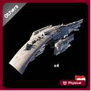 (1/19000) 4x Bulwark Mark II Battlecruiser