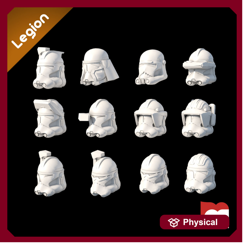 (Legion) 12x Clone Commander Helmets - Only-Games